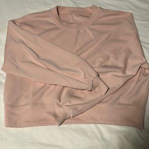 Lulu lemon pink cropped crew